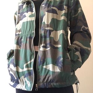 Camo Windbreaker Jacket